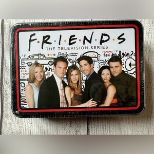 NWOT Friends Special Edition Playing Card Set – Sealed Tin – Small Hole in Wrap